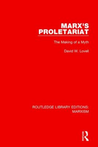Carte Marx's Proletariat (RLE Marxism) David W. Lovell