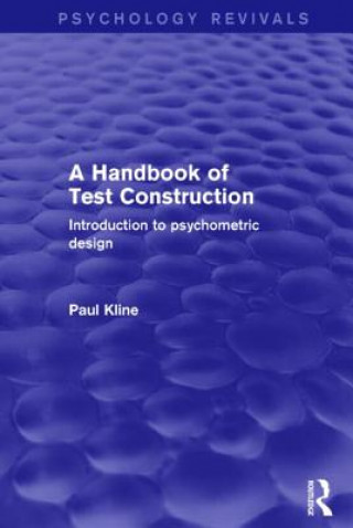 Livre Handbook of Test Construction (Psychology Revivals) Paul Kline