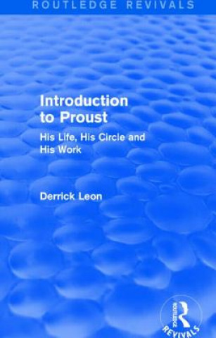 Kniha Introduction to Proust Derrick Leon