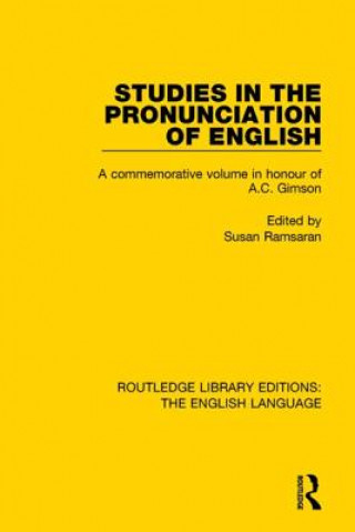 Kniha Studies in the Pronunciation of English Susan Ramsaran