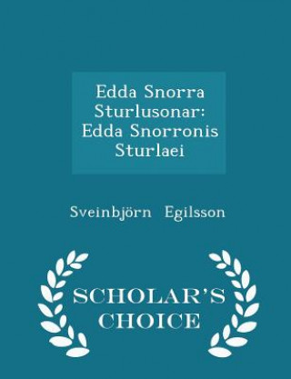 Carte Edda Snorra Sturlusonar Sveinbjorn Egilsson