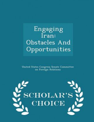 Buch Engaging Iran United States Congress Senate Committee