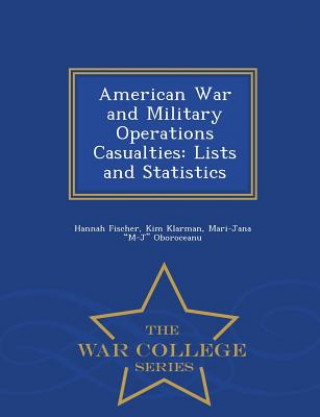 Kniha American War and Military Operations Casualties Mari-Jana M-J Oboroceanu