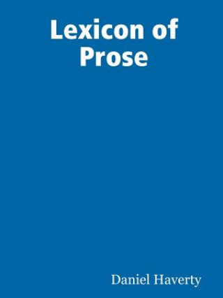 Book Lexicon of Prose Daniel Haverty