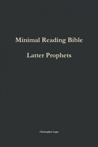 Kniha Minimal Reading Bible Christopher Lupo