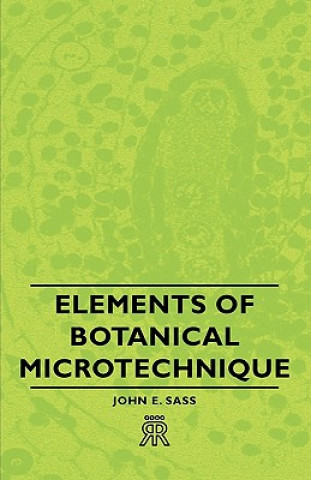 Libro Elements Of Botanical Microtechnique John E. Sass