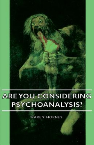 Kniha Are You Considering Psychoanalysis? Karen Horney