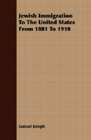 Carte Jewish Immigration To The United States From 1881 To 1910 Samuel Joseph