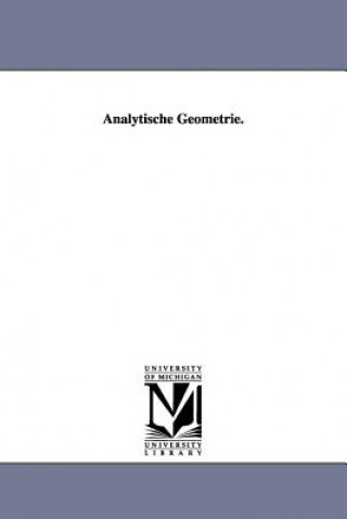 Carte Analytische Geometrie. Richard Baltzer