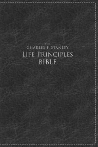 Книга NKJV, The Charles F. Stanley Life Principles Bible, Large Print, Leathersoft, Black, Thumb Indexed 