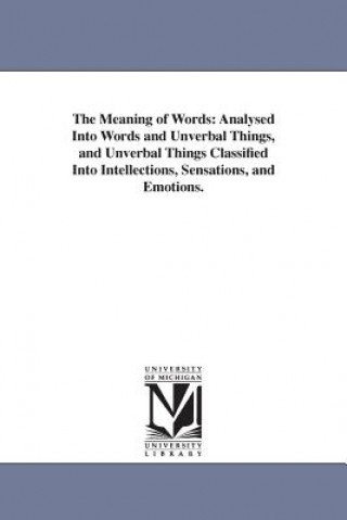 Kniha Meaning of Words Alexander Bryan Johnson