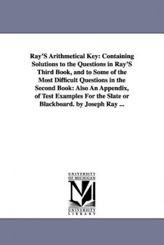 Kniha Ray'S Arithmetical Key Joseph Ray