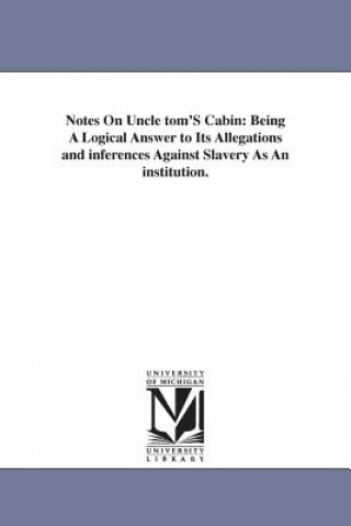 Book Notes On Uncle tom'S Cabin Edward Josiah Stearns