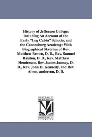 Kniha History of Jefferson College Mr Joseph Smith