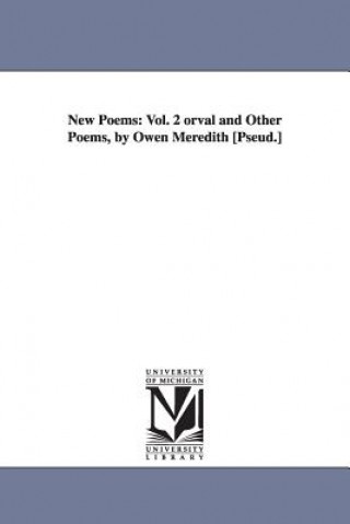 Libro New Poems Edward Robert Bulwer Lytton Ear Lytton