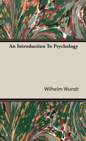 Książka Introduction To Psychology Wilhelm Wundt