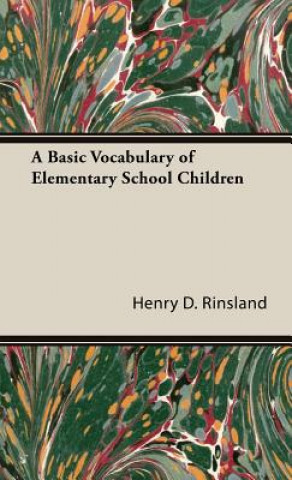 Book Basic Vocabulary Of Elementary School Children Henry D. Rinsland