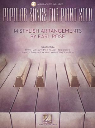 Carte Popular Songs for Piano Solo 14 Stylish Arrangements by Earl Rose Hal Leonard Corp