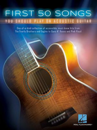 Könyv First 50 Songs You Should Play on Acoustic Guitar Hal Leonard