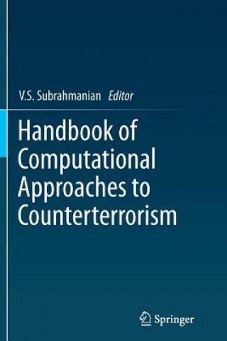 Carte Handbook of Computational Approaches to Counterterrorism V. S. Subrahmanian