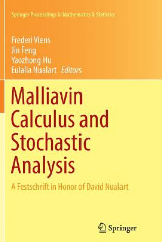 Kniha Malliavin Calculus and Stochastic Analysis Jin Feng