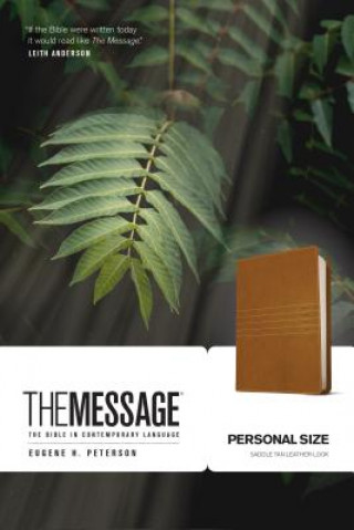 Livre MESSAGE PERSONAL SIZE SADDLE TAN LEATHER EUGENE H PETERSON