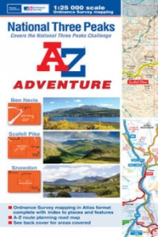 Książka National Three Peaks A-Z Adventure Atlas Geographers A-Z Map Co. Ltd.