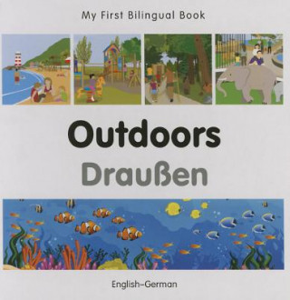Könyv My First Bilingual Book -  Outdoors (English-German) Milet Publishing