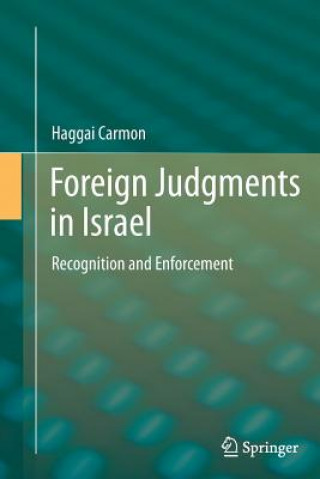 Kniha Foreign Judgments in Israel Haggai Carmon