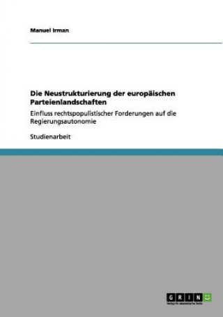 Kniha Neustrukturierung Der Europaischen Parteienlandschaften Manuel Irman