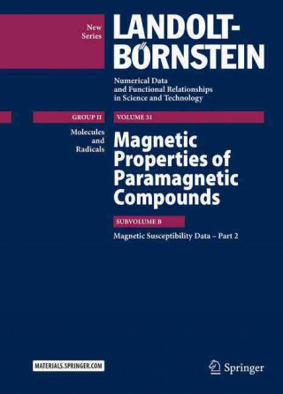 Carte Magnetic Properties of Paramagnetic Compounds Pushpa Pardasani