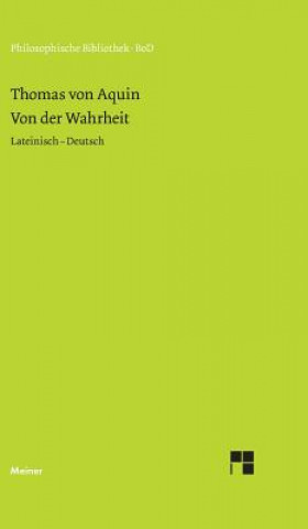 Book Von der Wahrheit. De veritate (Quaestio I) Thomas Von Aquin