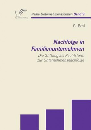Kniha Nachfolge in Familienunternehmen G Bosl