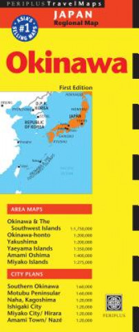 Nyomtatványok Okinawa Travel Map First Edition Periplus Editions