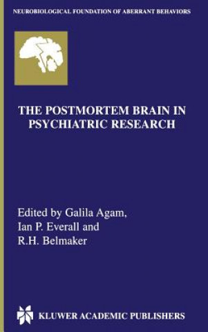 Książka Postmortem Brain in Psychiatric Research Galila Agam