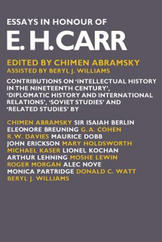 Kniha Essays in Honour of E. H. Carr Chimen Abramsky