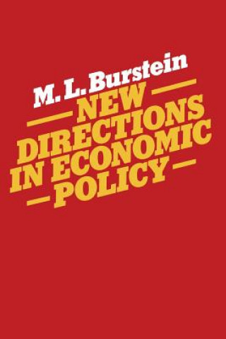 Livre New Directions in Economic Policy M.L. Burstein