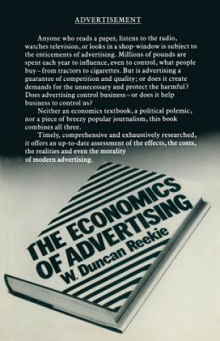 Könyv Economics of Advertising W. Duncan Reekie
