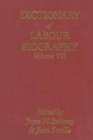 Könyv Dictionary of Labour Biography Joyce M. Bellamy
