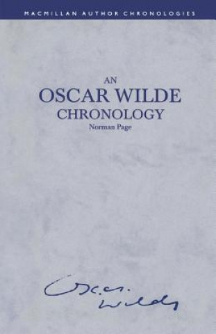 Carte Oscar Wilde Chronology Norman Page