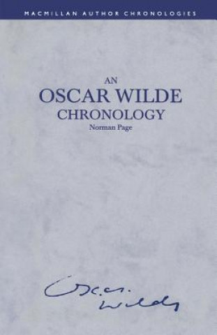 Buch Oscar Wilde Chronology Norman Page