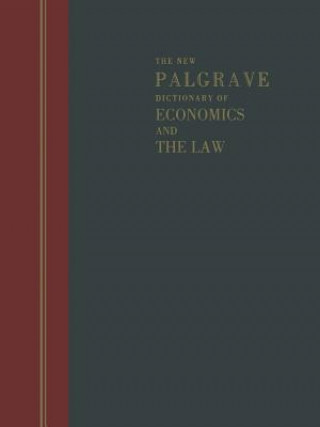 Kniha New Palgrave Dictionary of Economics and the Law Peter Newman