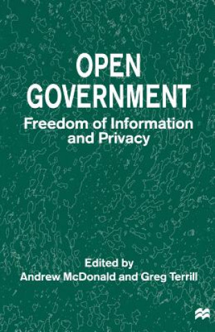 Książka Open Government Andrew McDonald