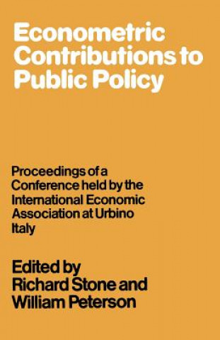 Book Econometric Contributions to Public Policy 