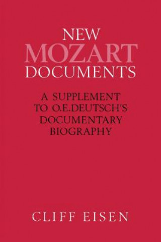 Kniha New Mozart Documents Cliff Eisen