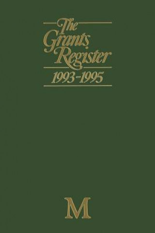 Kniha Grants Register 1993-1995 Lisa Williams