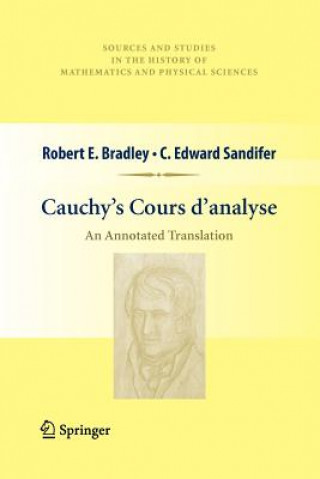Kniha Cauchy's Cours d'analyse Robert E. Bradley
