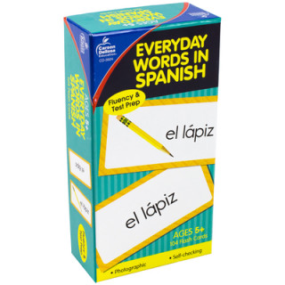 Kniha Everyday Words in Spanish: Photographic Flash Cards Carson-Dellosa Publishing