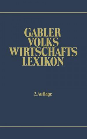 Knjiga Gabler Volkswirtschafts Lexikon Volker Häfner