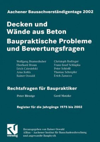 Carte Aachener Bausachverst ndigentage 2002 Rainer Oswald